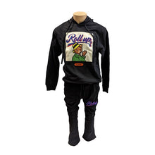 Load image into Gallery viewer, ROLL-UP BLACK HOODIE
