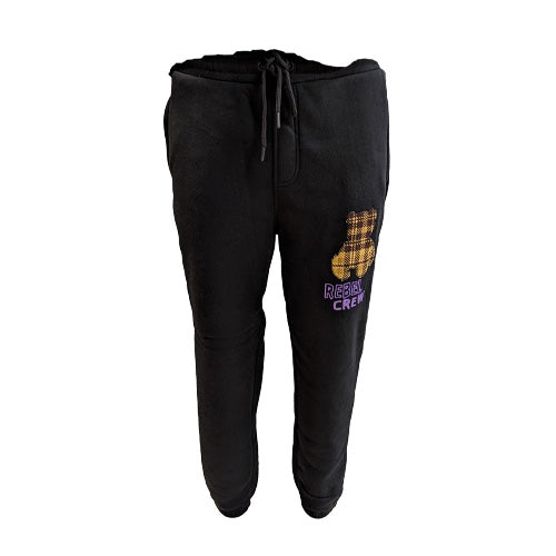 REBEL CREW BLACK SWEATPANTS